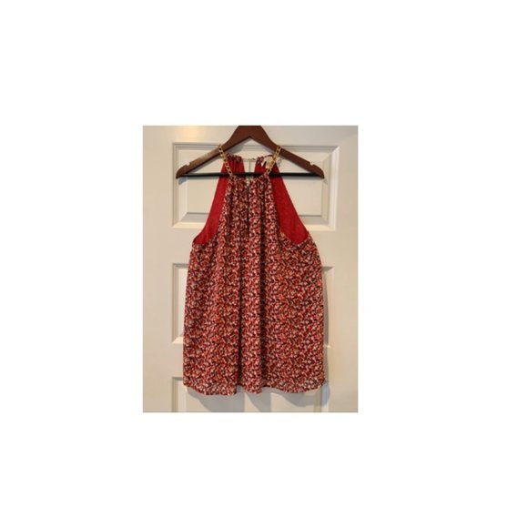 Michael Kors Red Floral Top - Picture 2 of 3
